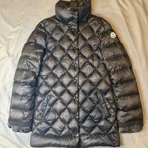 Moncler Womens “Flower Sleeve” Quilted Puffer Downed Jacket